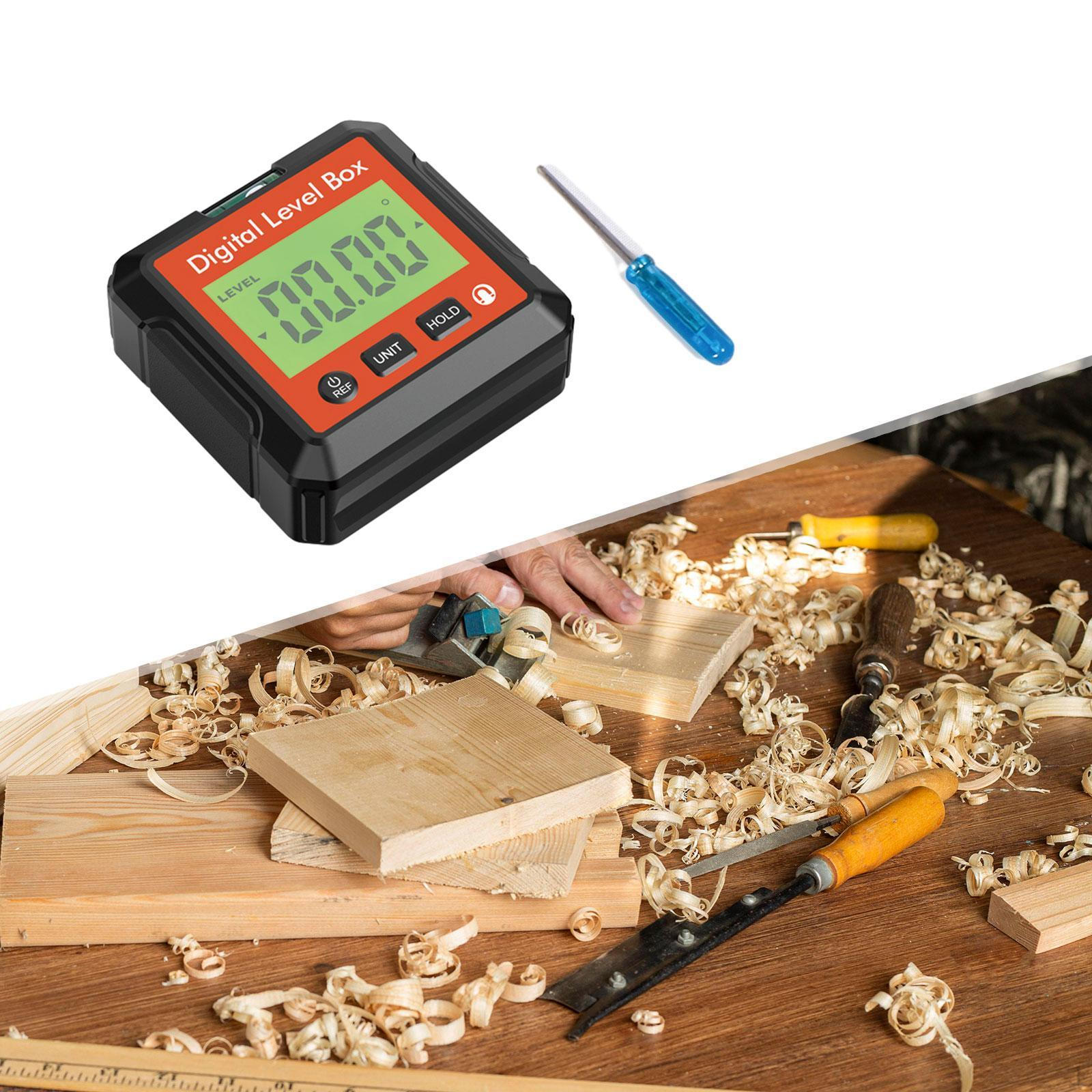 

Digital Angle Finder Gauge Level Box Multifunctional Inclinometer Protractor for Masonry Red