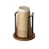 Paper Cup Holder & Dispenser: Dustproof Storage Rack for Coffee & Dining Tables