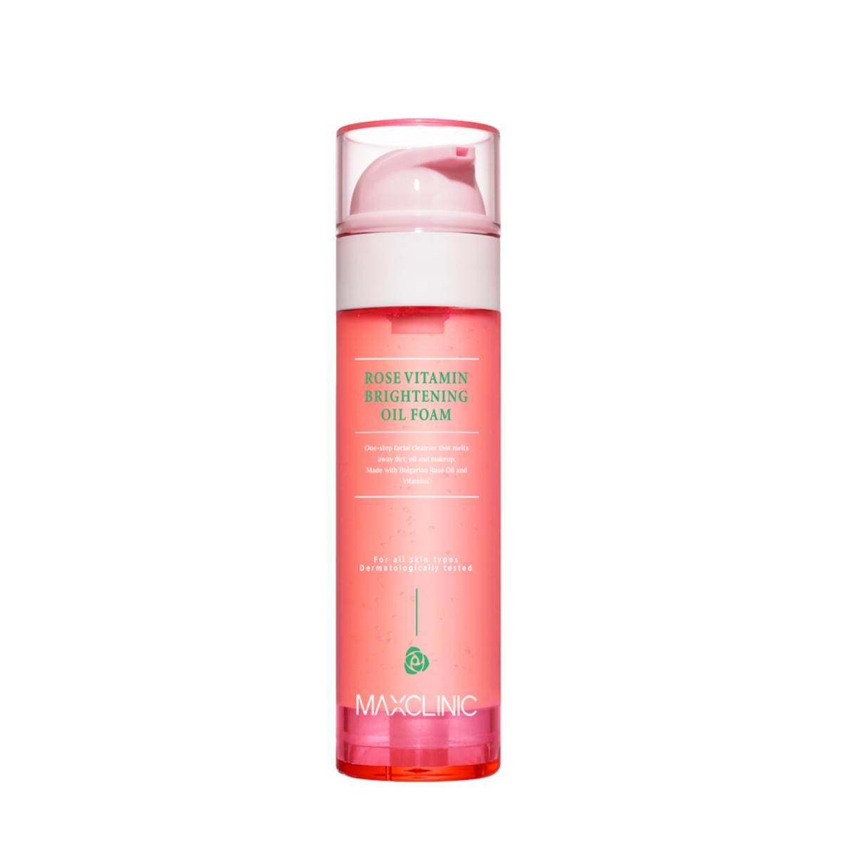 MAXCLINIC Rose Vitamin Brightening Oil To Foam Radiance Cleanser 110g