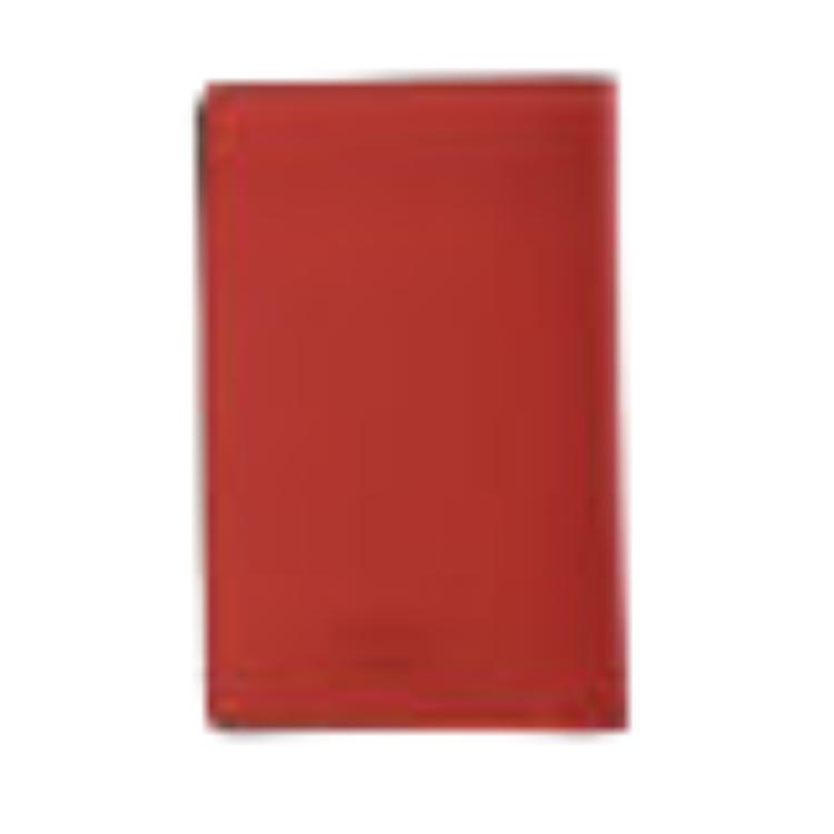 Fendi Logo Print Flap Closure Leather Wallet Unisex Wallet Red Black 7M0262-A80S-F0RP9