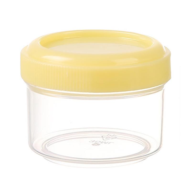 

4 шт. пластиковая бутылка для соуса, мини-коробка для приправ, контейнеры для заправки салата, переносная банка для специй для барбекю, кухонный инструмент жёлтый