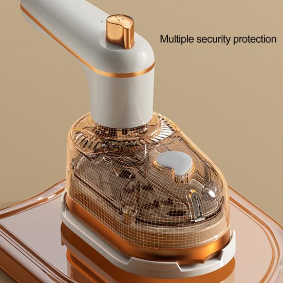 Portable Steam Ironing Machine with Water Tank Foldable Handle 1000W Fast Heating 2-in-1 Dry Wet Mini Travel Iron Clothes Steamer