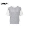 ONLY Women's Faux Two-Piece Short Sleeve Knit Top