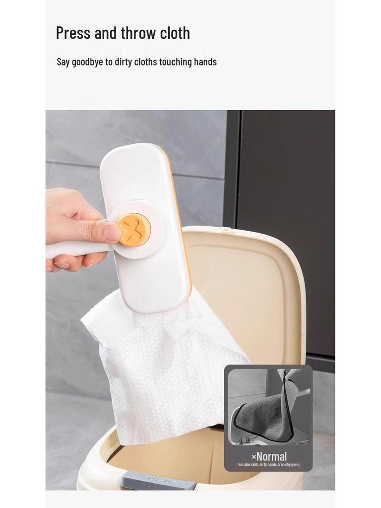 Rotating Face Towel Mop Clip: Lazy Mini Hands-Free Bathroom Mop