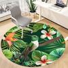 1pc Hummingbird Tropical Office Round Area Rug, Under Office Chairs Bedroom Living Room Home Decor, Room Deco, Available in Various Sizes