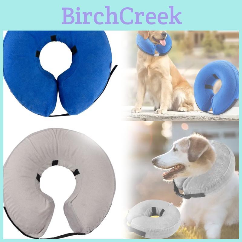 Inflatable Dog Collar With Pvc Material For Pet Wound Protection And Grooming Comfort
