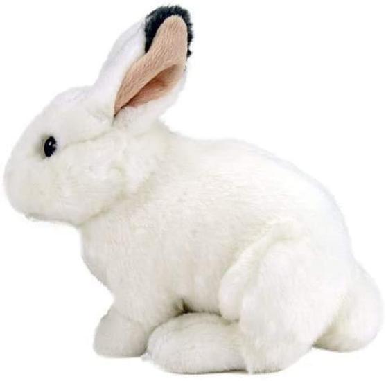 Calorata Japanese Hare Plush Toy Realistic Rabbit Animal Baby Toy Doll Gift Present Birthday Christmas Present (Winter Fur/Soft Touch) (Twice Tested)
