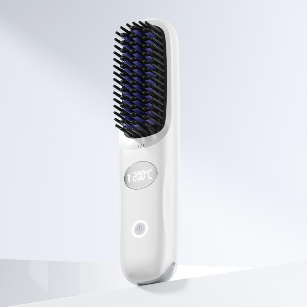 Anti-Scald Protection Electric Hair Straightener Brush Negative Ion Styling Tool  Personal Care