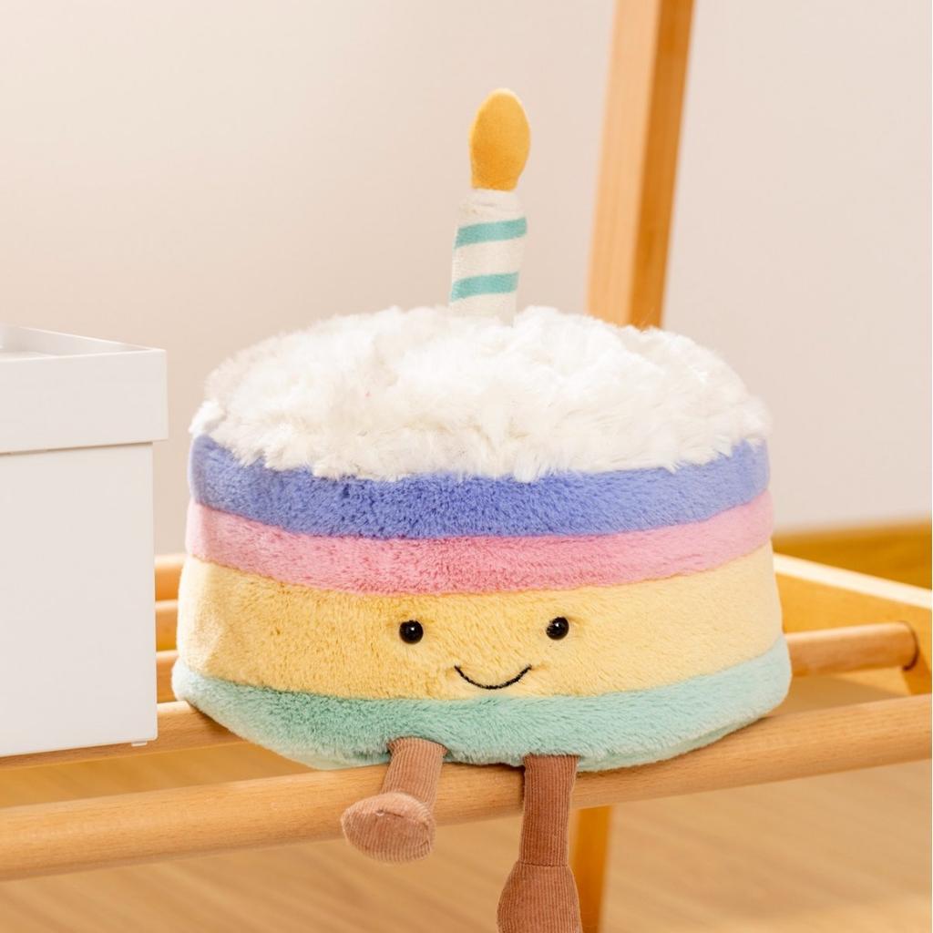 New Fashion Cute Simulation Rainbow Cake Doll Trendy Plush Toy