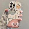 Cream pattern is suitable for 16promax mobile phone case fun Apple 15 anti-drop 14 Japanese and Korean 13pro new 12/11XR