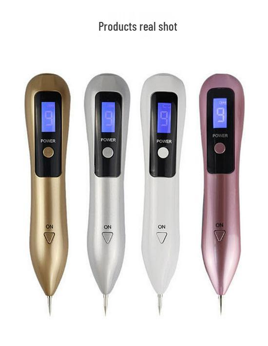Home Use LCD 9-Speed Mole & Spot Removal Pen - White Beauty Instrument