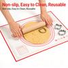 Alfombrilla de silicona para hornear de gran tamaño, 80/70/60cm, almohadilla para amasar y repostería, Crepes de cocina, masa para Pizza, sartén antiadherente, alfombrilla para repostería