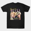 Asian Size Men Black Print T-shirt Princess Diana /// 80S Retro Meme Aesthetic No-Cut Heat Transfer Print Cotton Tshirt