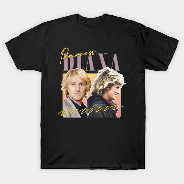 

Men Black Print T-shirt Princess Diana /// 80S Retro Meme Aesthetic No-Cut Transfer Paper Print Cotton Tshirt 3XL чорний