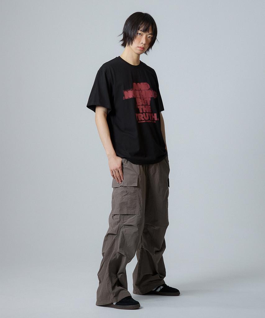 Nasttingijeubeleoldaenmi Scratch Lettering Tee_Black