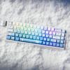 Original Height 74 Key PBT Keycaps Snow Seal Theme Side Printed Translucent for Mechanical Keyboards