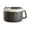 304 Stainless Steel Ramen Bowl Set Foldable Cutlery Included Lunch Box with Lid For Small Space Dormitories