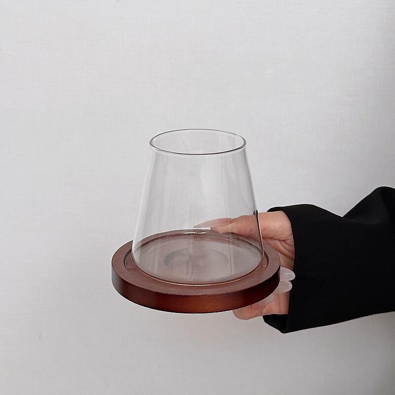 

Japanese Fujiyama Glass Coffee Cup with Coaster