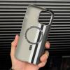 New Carbon Fibre Wireless Charging MagSafe Phone Case for iPhone 14 15 16 Pro Max 15Pro 13 12 Alloy Lens Hit Color Hard PC Armor Cover