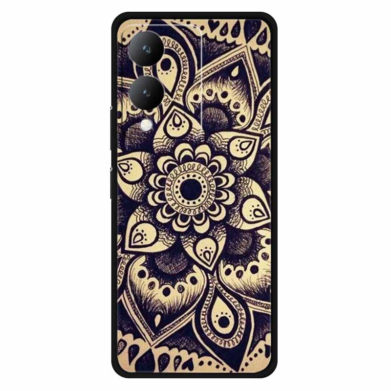 Fundas For Vivo Y17s 4G Case Silicone Wolf Lion Soft TPU Phone Covers for Vivo Y17s 2023 Y 17s Bumper Coque for VivoY17s Black