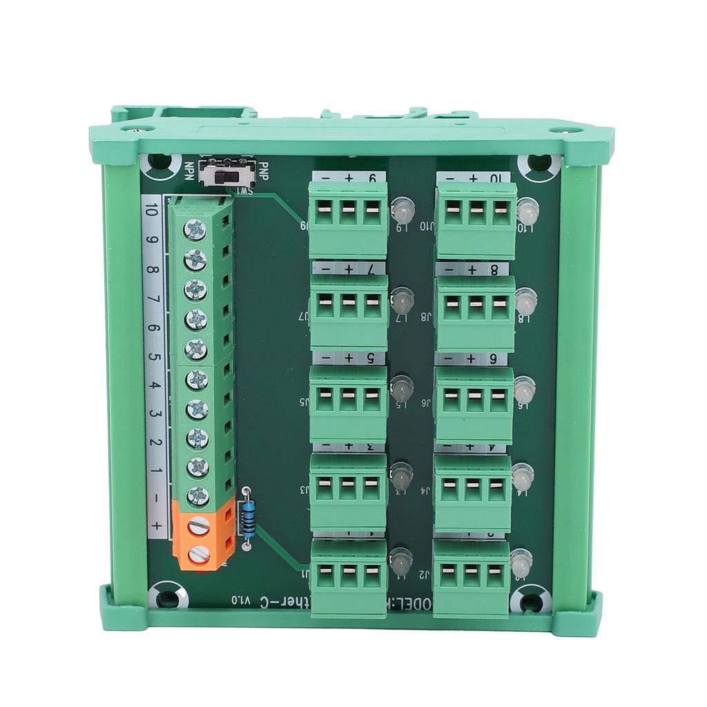 Terminal Block 3Wire 10Channel Acquisition Board NPN PNP Output KP10LGtherC