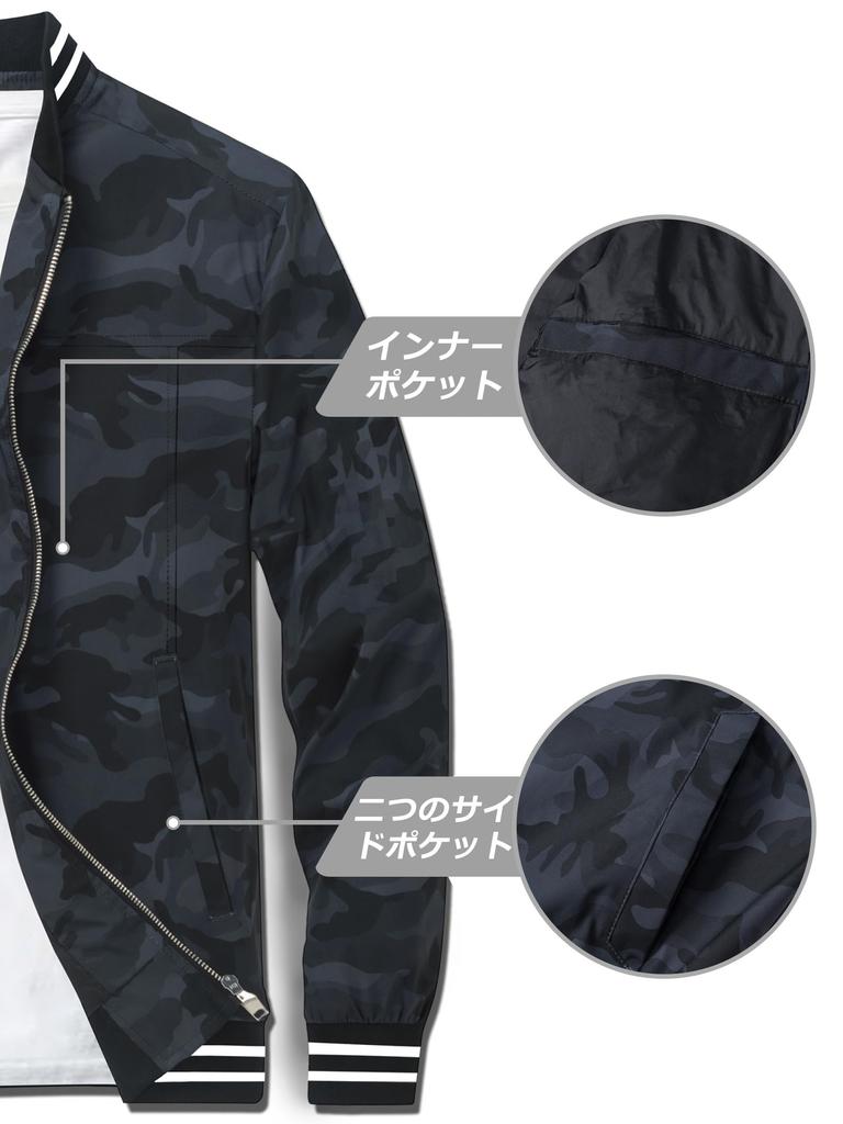 Pullover Fahrrad Klettern Golf Blouson Wasserabweisend Leicht Casual Langarm Uni Oberbekleidung Winddicht CP Stadium Jacke Schwarz M [TACVASEN] Herren