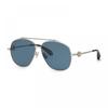 Roberto Cavalli Sunglasses Aviator Full Rim Yellow Gold Frame And Grey Lens Src008v400p Silver
