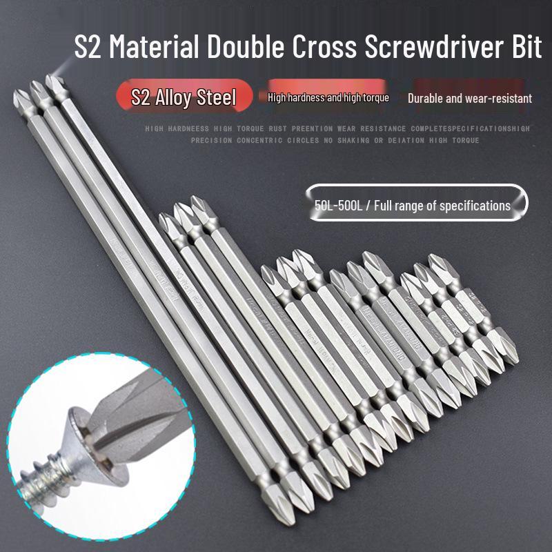 Nigao Double-Headed Phillips Screwdriver Bit for Electric and Pneumatic Drills #PH123