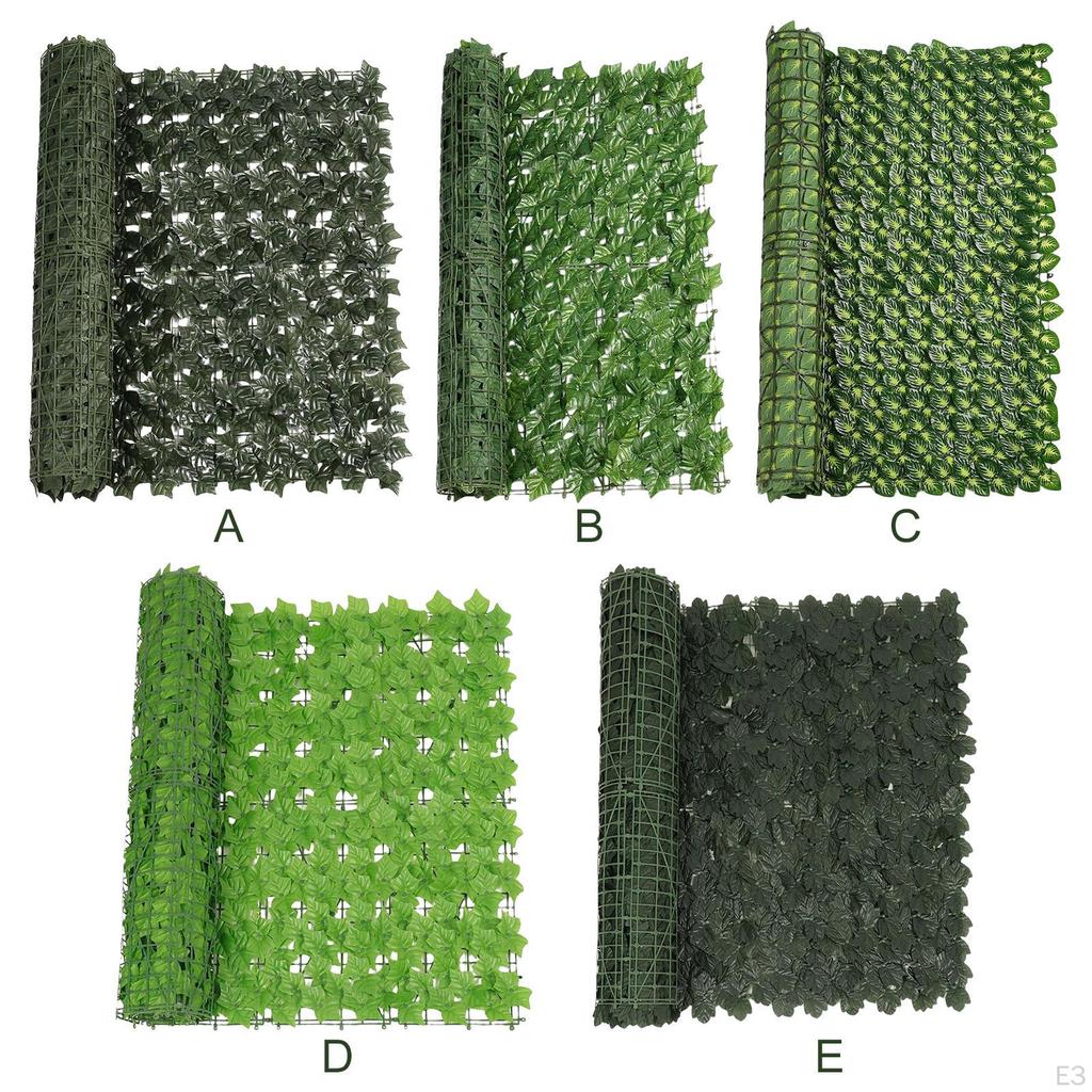 Artificial Ivy Privacy Fence 9''X118.11'' Inch for Patio