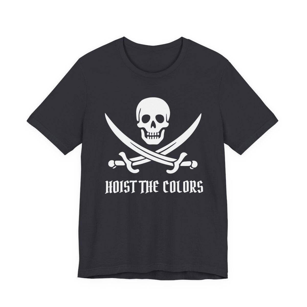 Pirate Skull & Crossbones T-Shirt | Hoist The Colors Jolly Roger Tee Shirt S