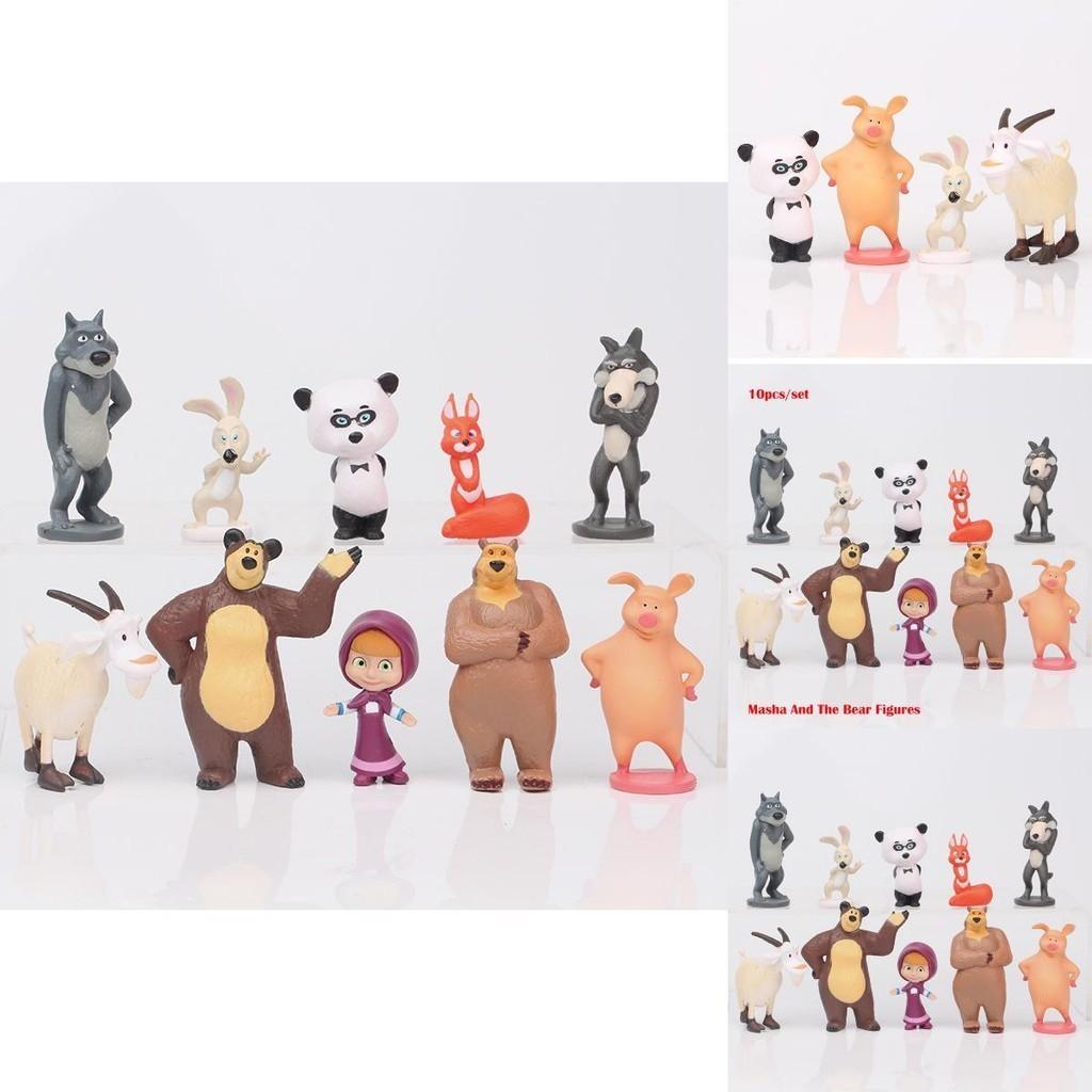 Charming Masha And The Bear Figures For Kids And Collectors Ideal For Party Decorations