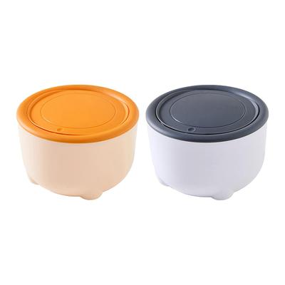 Cat Litter Trash Can with Press Lid PP Material Countertop Disposal Bin for Cat Litter Box Cabinet with Storage