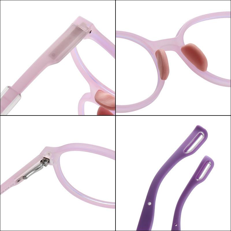 Tr90 Anti-Blue Glasses Children'S Glasses Frame Silicone Flexible Glasses Frame Flat Glasses
