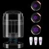 Nail Art Stamper Kit Clear Silicone Nail Stamping Kit Jelly Stamper with Scrapers for French Manicure DIY Nail Designs