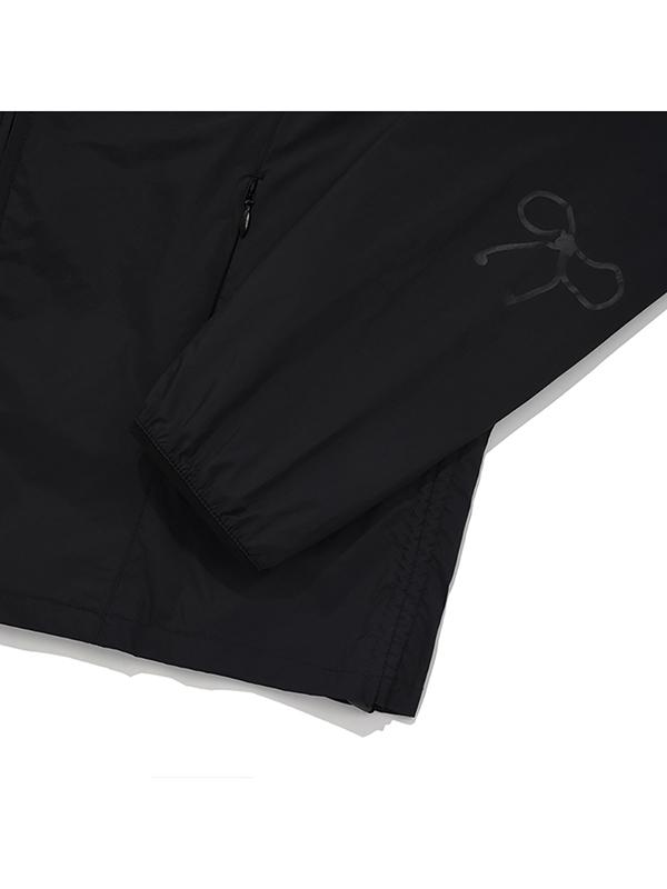 Kirsh Cherry String Shirred Windbreaker [Black]
