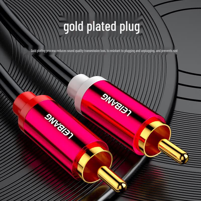 LeiBang Duální RCA Male to Male Audio Kabel