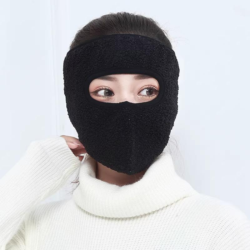 Winddichte & Staubdichte Kaltwetter-Fahrrad-Vollgesichtsmaske mit Ohren- und Nackenschutz