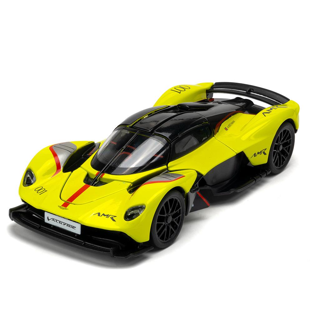 1:32 Valkyrie Super Sports Car Alloy Simulation Car Model Ornament Toy Collection Gift Acrylic Box