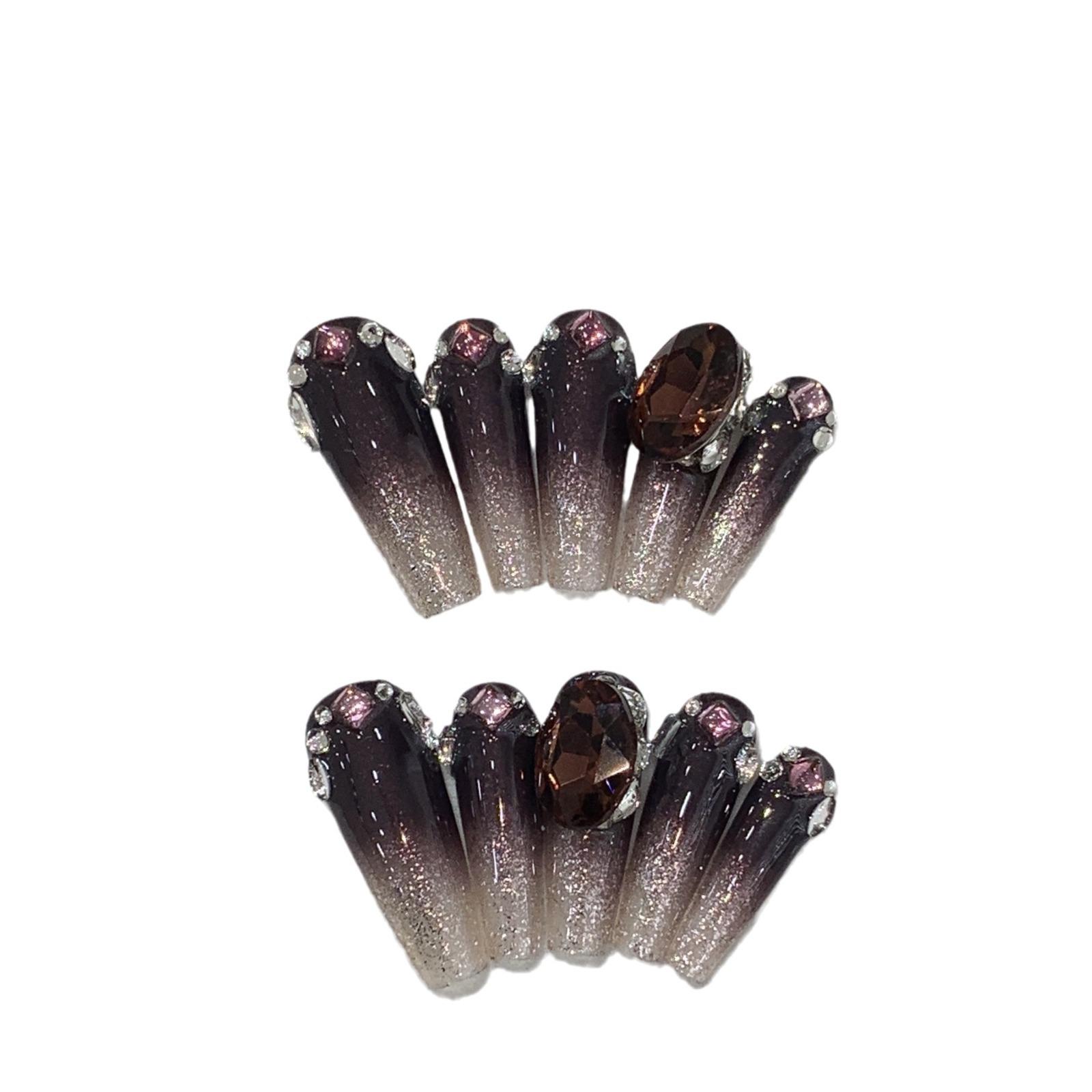 

Осенняя и Зимняя Атмосфера Градиентный Пальцы Корни Сверление Туман Ногти Любителя L