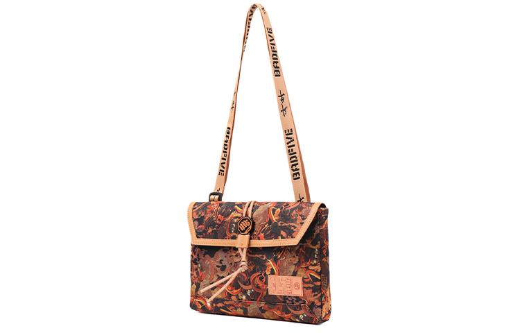 Li Ning Polyester Crossbody Bag, Shoulder Bag Unisex Orange ABDR024-1