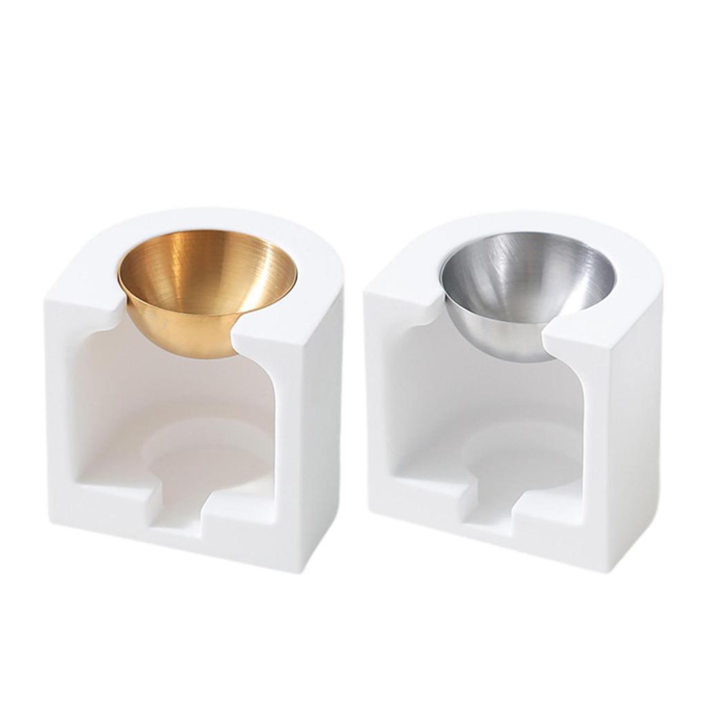 Ceramic Essential Oil Burner Fragrance Warmer Candle Stand Versatile Wax Melt Burner Fragrance Diffuse for Desk Living Room
