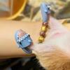 2Pcs Mini Pet Dress-Up Shark Shaped Slippers Cartoon Decorative Figure Shoes Ideal For Photoshoot
