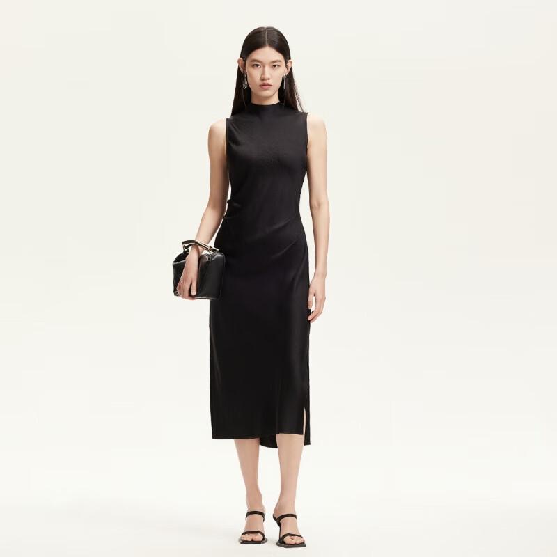 VEROMODA 2025 Autumn Acetate Blend Tie-Back Split Hem Dress