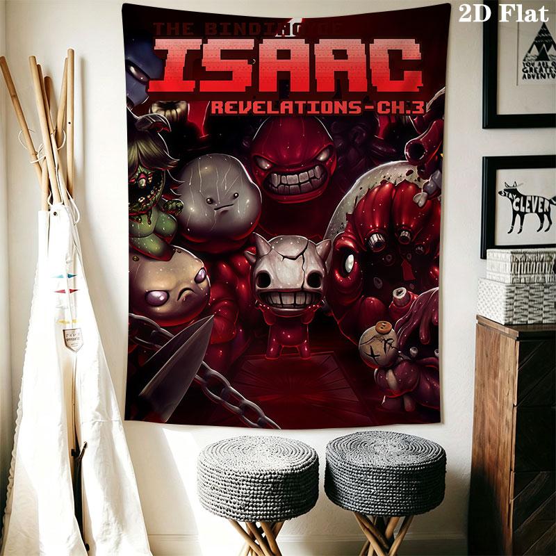 TBOI poster Wall Hanging Printed Fabric Blanket Decorative Tapestries for Bedroom Living Room Home Decor