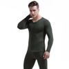 Men's V-Neck Thermal Underwear Set: Modal, Cotton, Wool - Slim Fit, Plus Size Top & Bottoms for Autumn