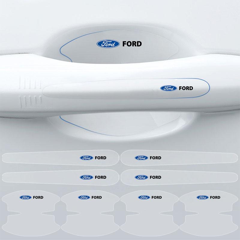 8Pc Transparent Car Door Handle Bowl Anti Scratch Protective Sticker For Ford Focus Mondeo MK1 MK2 MK4 MK3 Fiesta ST Line Kugo Transit Escape Explorer