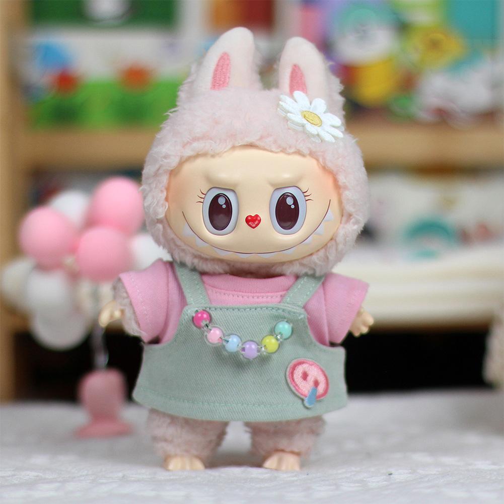 For 17cm Labubu Doll Clothes Fashion Clothes Hoodies Doll Clothes Hoodies Dolls Accessories Cute Decoration Little Cloths