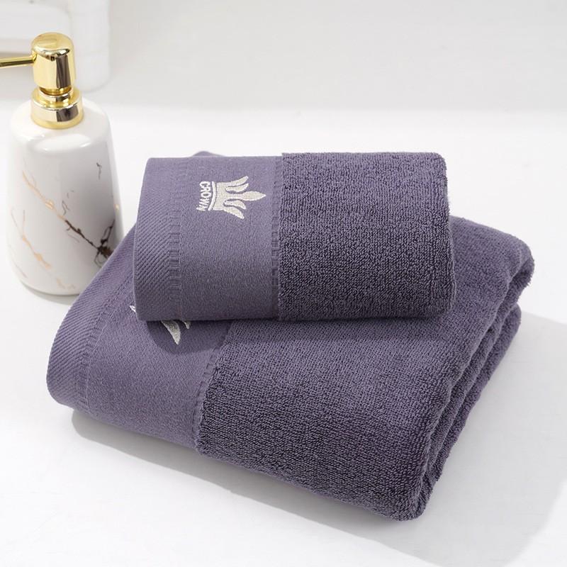Cotton towel bath towel small bath towel embroidery crown hotel sports bath towel