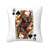 Queen Of Hearts Square Pillowcase Cushion Cover Pillow Case Throw Pillow Cover for Home Bedroom Car