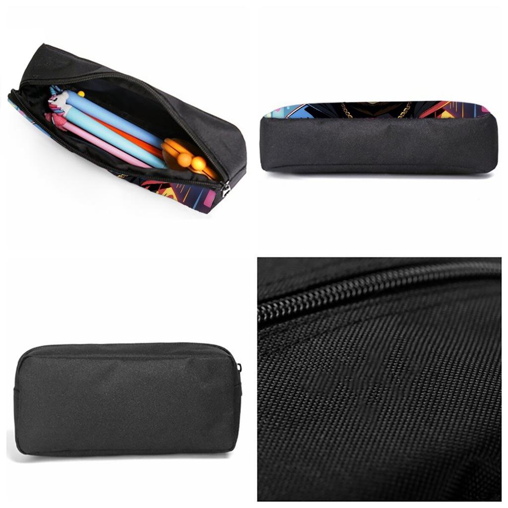 Bear Print Single Layered Pencil Case for Boy/Girls Best Gifts 2D Flat Cartoon School Supplies Pencil Pouch for Children
